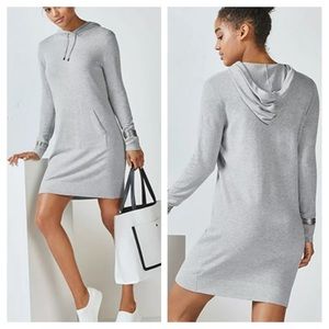 Light grey fabletics sweatshirt dress